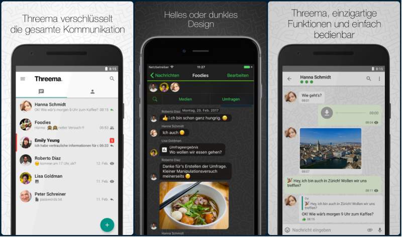 Die Threema Messaging App ist der ideale Messenger für private Nachrichten